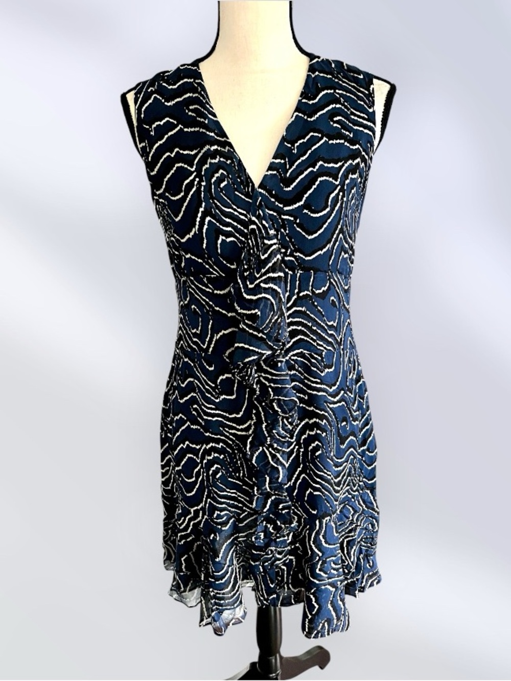 Derek Lam 10 Crosby Cascade Ruffle Silk Dress - Picture 2 of 10
